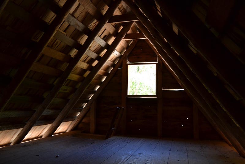 View of an Attic in the Daytime