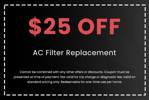 Discount on AC Filter Replacement
