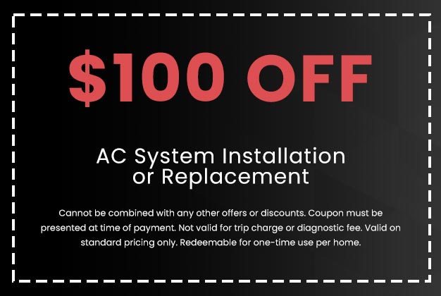 Discount on AC System Replacement