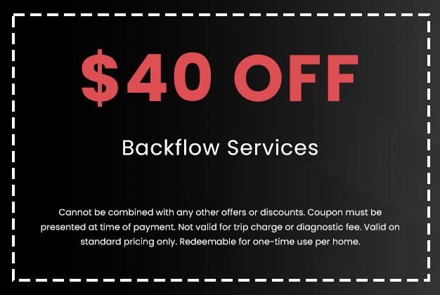 Discount on Backflow Services