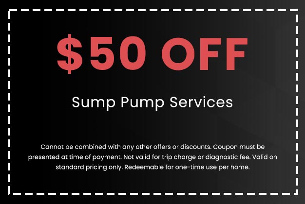 Discount on Sump Pump Services