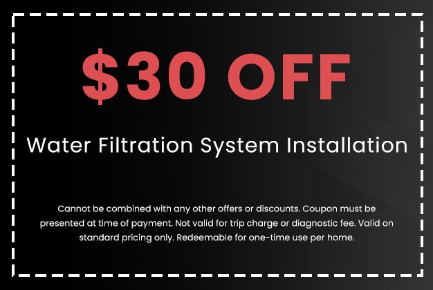 Discount on Water Filter Installation